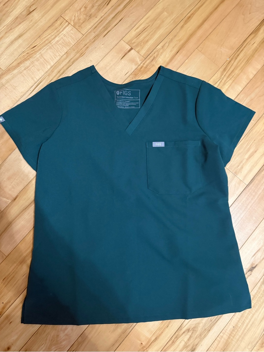 Figs nwot forest green top